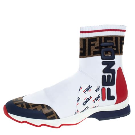 fendi sock sneakers white|fendi sneakers socks men.